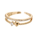 Zafira Heart Zirconia Ring | Adjustable