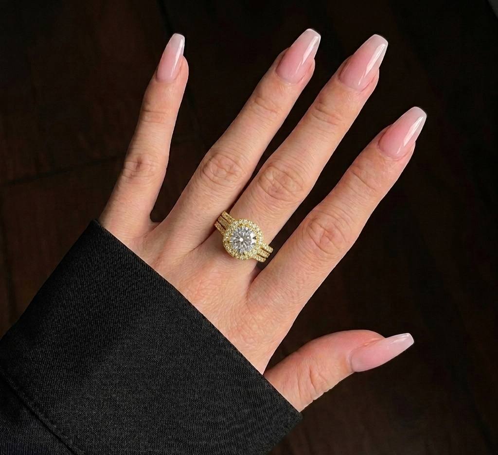 Aesthetic Triple-Band Brilliant Ring